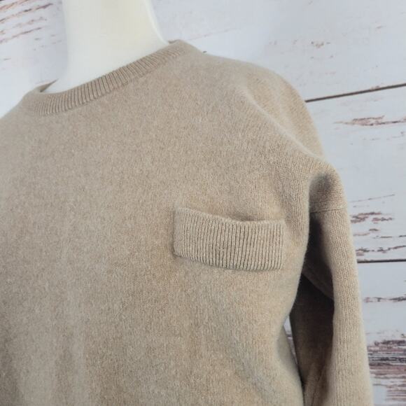 Blarney Woolen Mills Lambswool Sweater Tan Size Large - Picture 6 of 6